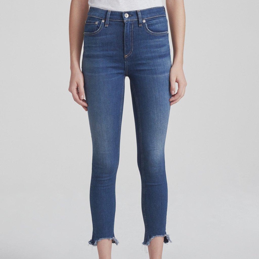 Rag & Bone ‘The Lenox’ High-Rise Skinny Ankle Jeans